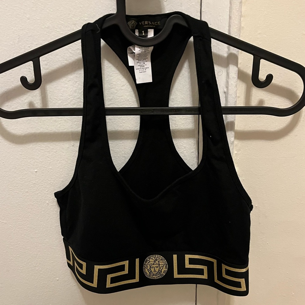 Versace Bra Black & Gold Size 1